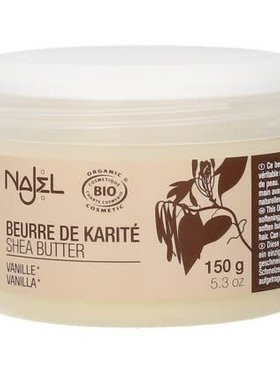Najel Beurre de karité certifié BIO   parfum vanille - 150g