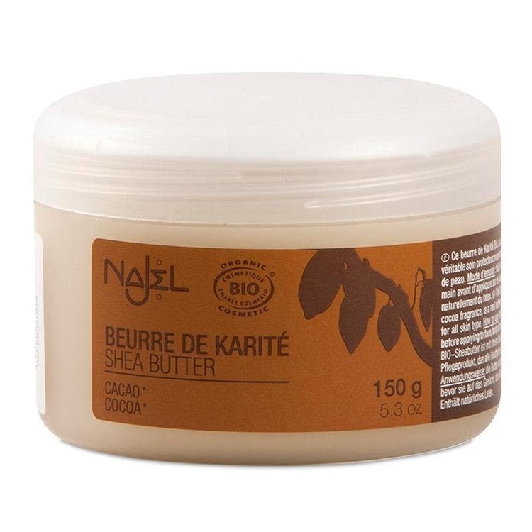 Najel Beurre de karité certifié BIO  parfum cacao - 150g