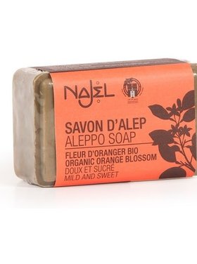 Najel Savon d'Alep -  fleur d'oranger bio - Rectangulaire -  100g