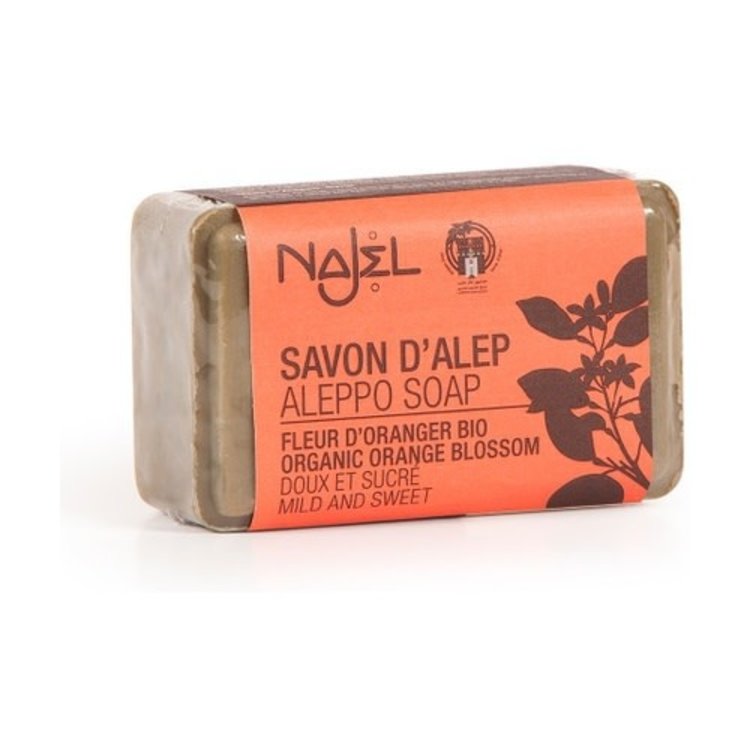 Najel Savon d'Alep -  fleur d'oranger bio - Rectangulaire -  100g