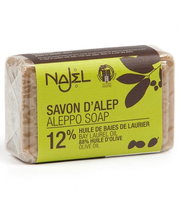 Najel Savon d'Alep 12% HBL - Rectangulaire - 100g