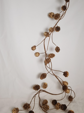 Home Society Natural Garland PineCone S (15)