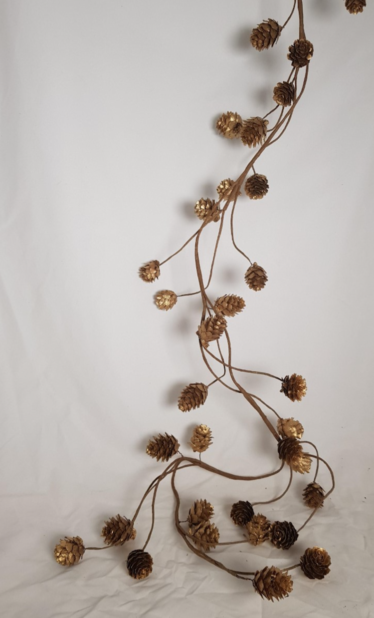 Home Society Natural Garland PineCone S (15)