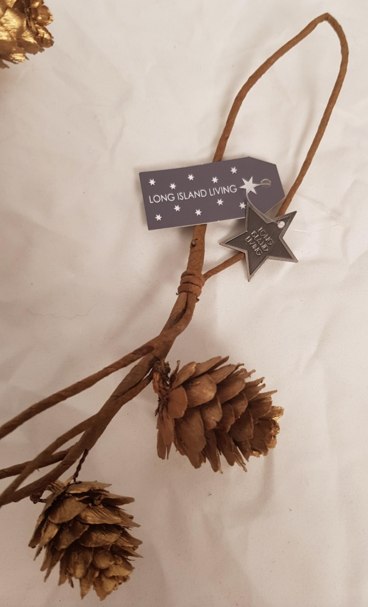 Home Society Natural Garland PineCone S (15)