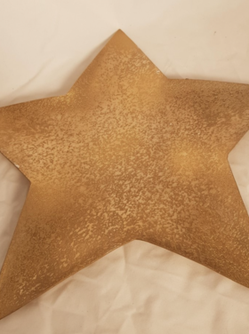 Home Society Assiette étoile dorée
