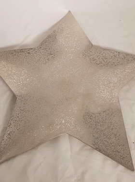 Home Society Assiette étoile argentée