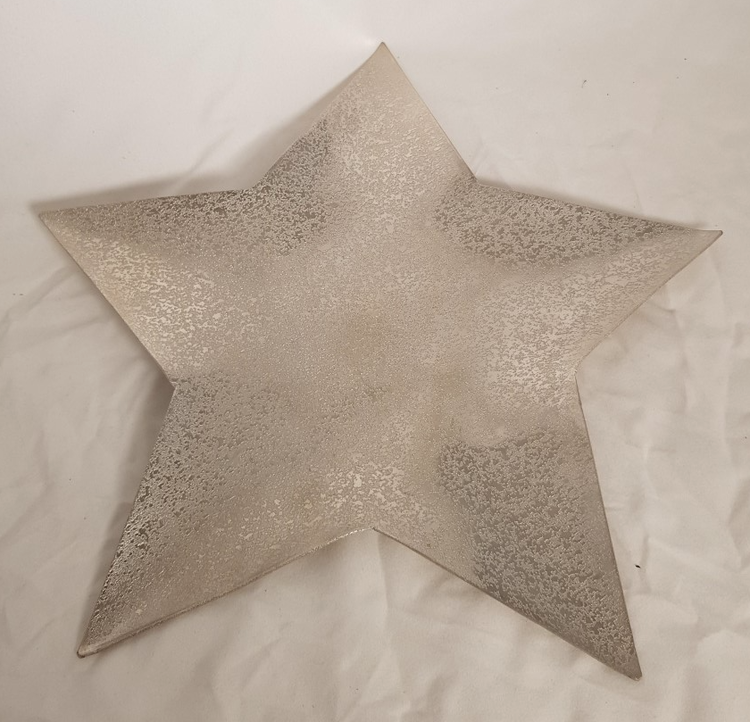 Home Society Assiette étoile argentée