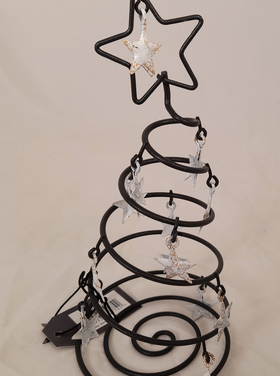 Home Society Metal Deco Wire - étoiles blanches