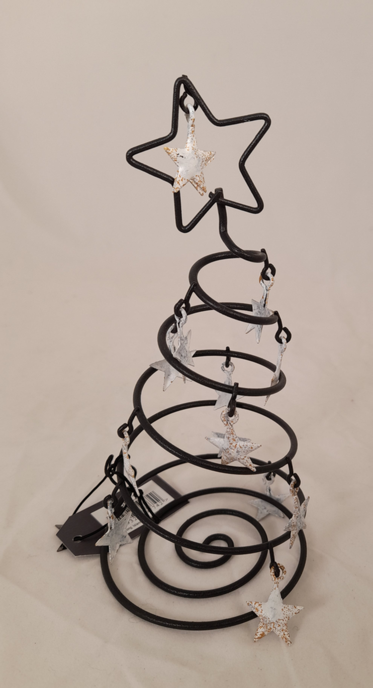 Home Society Metal Deco Wire - étoiles blanches