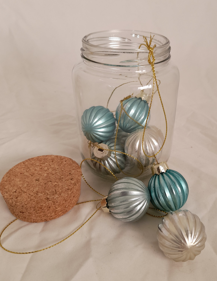 Long Island Living Bocal petites boules - bleu