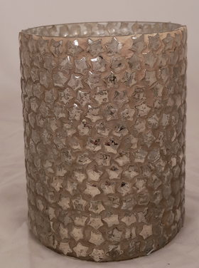 Dekoratief Bougeoir gd verre mosaïque cuivré