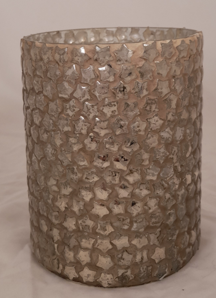 Dekoratief Bougeoir gd verre mosaïque cuivré