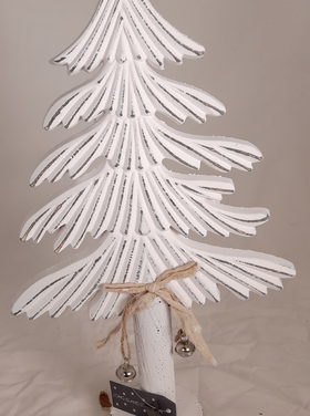 Home Society Sapin en bois S - blanc