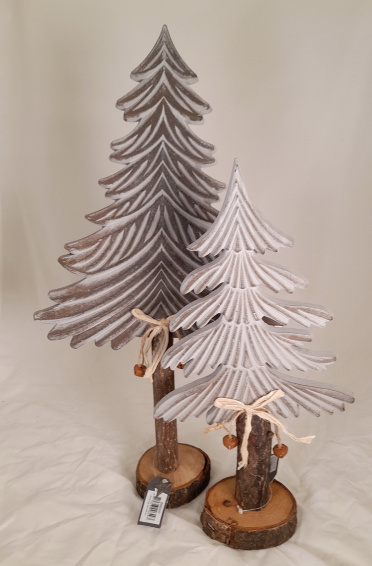 Home Society Sapin en bois S - gris
