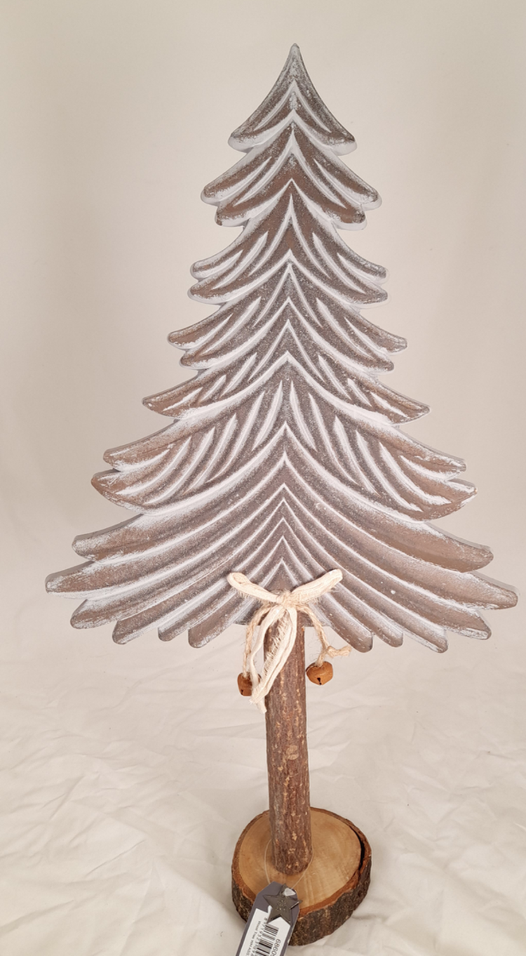 Home Society Sapin en bois L - Gris