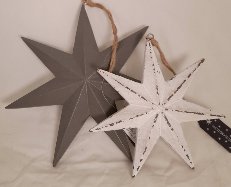 Joker Wood star hang white L