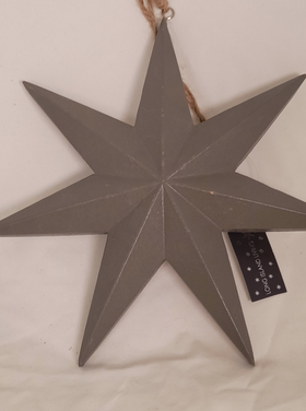 Joker Wood star hang grey L