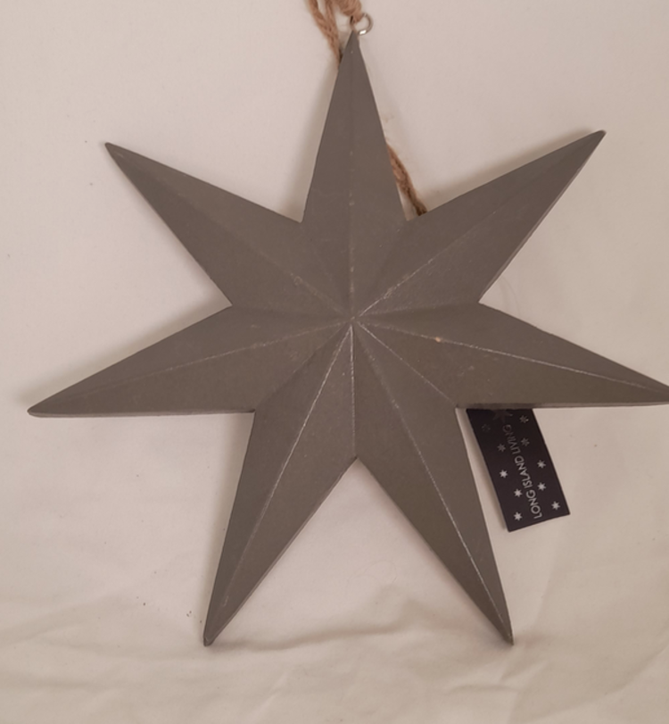 Joker Wood star hang grey L