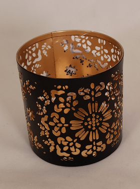 Dekoratief Photophore métal noir 'Byzantium'