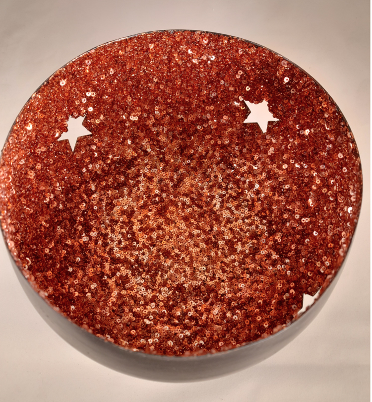 Joker Metal Candle Holder Black copper L