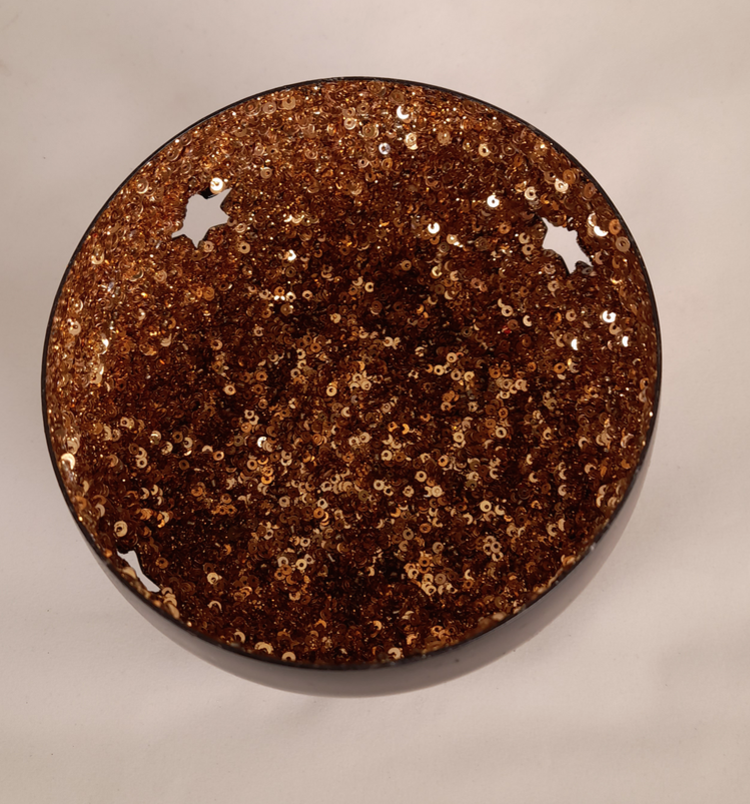 Joker Metal Candle Holder Black gold M