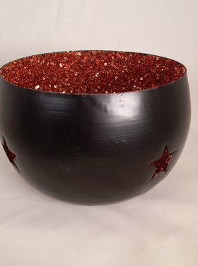 Joker Metal Candle Holder Black copper M