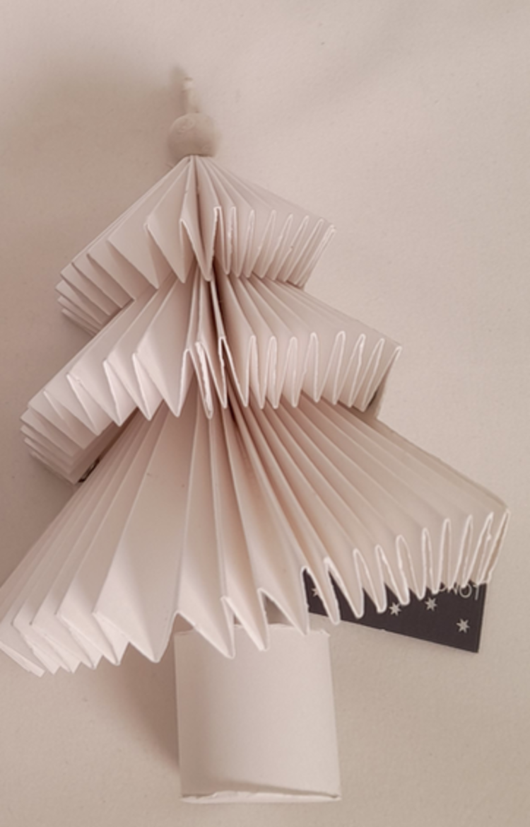 Joker Sapin en papier blanc à poser