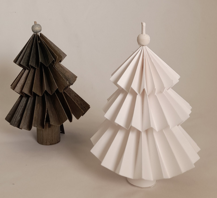 Joker Sapin en papier blanc à poser