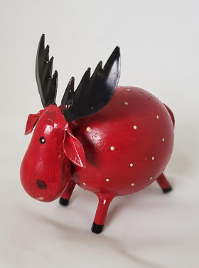 Dekoratief Rudolphe metal rouge S