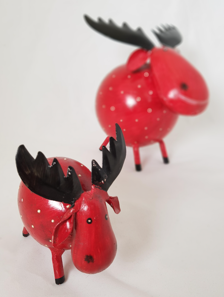 Dekoratief Rudolphe metal rouge S