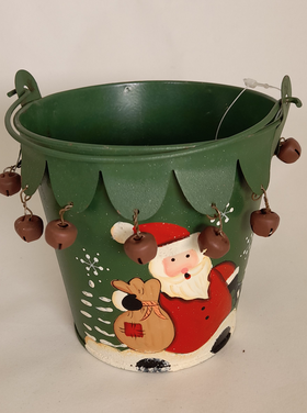 La Galleria Seau métal sonnette - vert