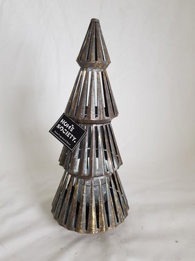 Home Society Photophore sapin métal L