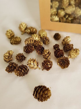 Home Society Cônes décoratifs dorés