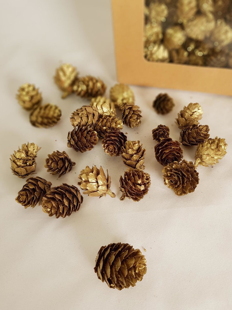 Home Society Cônes décoratifs dorés