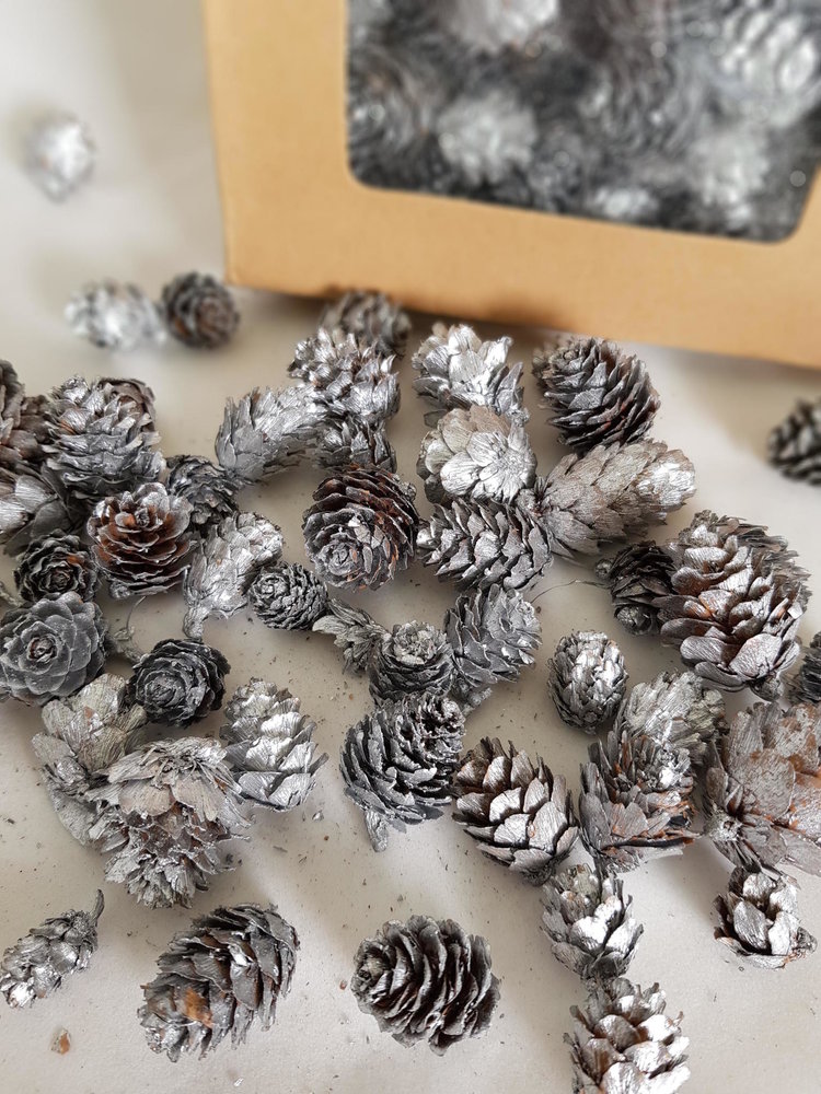 Home Society Cônes décoratifs argentés