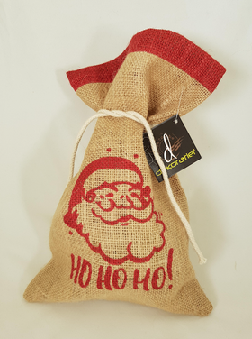 Dekoratief Sachet jute Ho Ho Ho