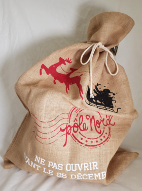 Dekoratief Sac jute 'Ne pas ouvrir'