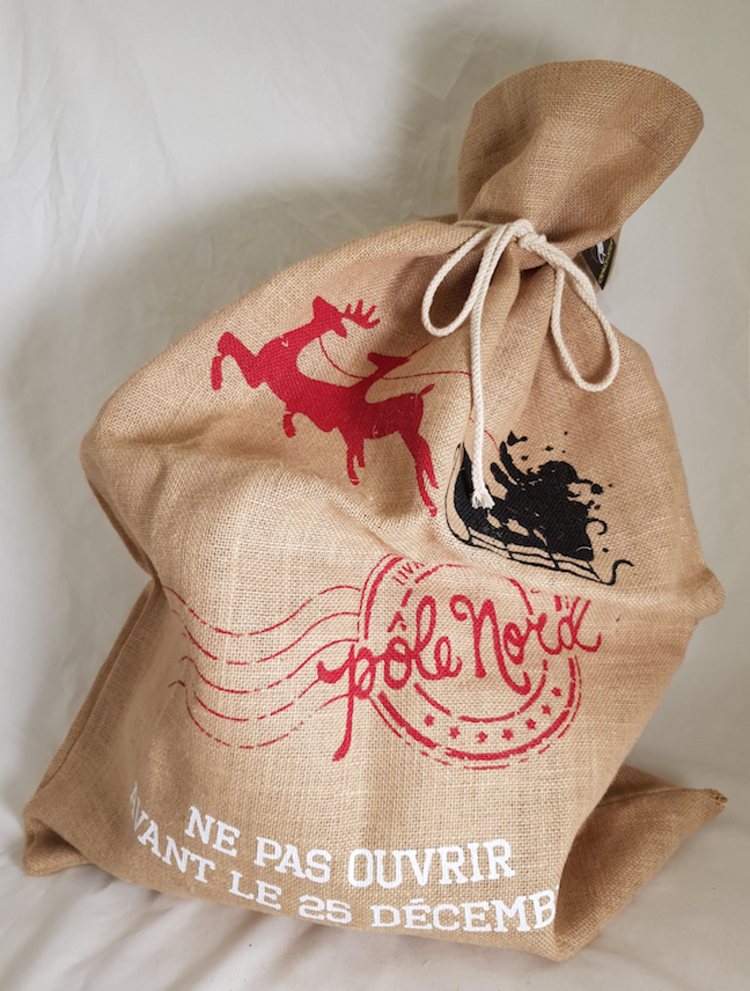 Dekoratief Sac jute 'Ne pas ouvrir'