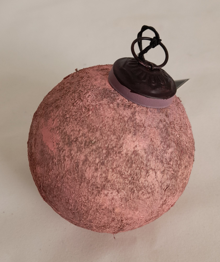 Home Society Boule de Noël rose pâle M