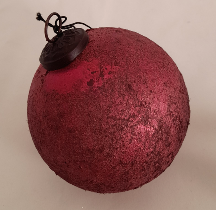 Home Society Boule de Noël rose soutenu M