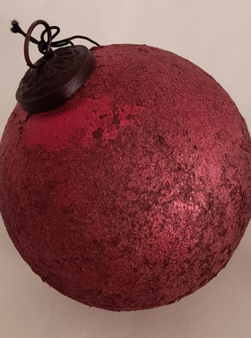 Home Society Boule de Noël rose soutenu L