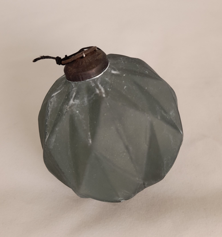 Home Society Boule de Noël mat/opaque - Bleu L