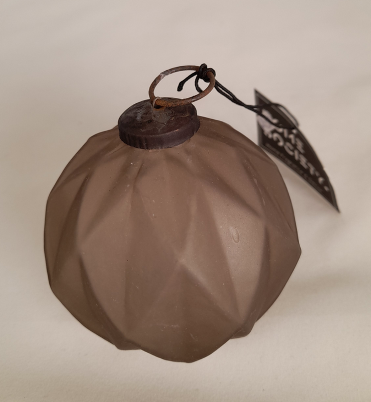 Home Society Boule de Noël mat/opaque - Brun L