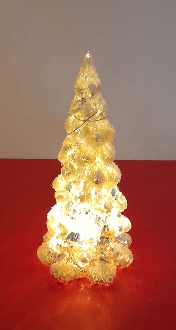 Home Society Glass Tree Frost M + LED (6)