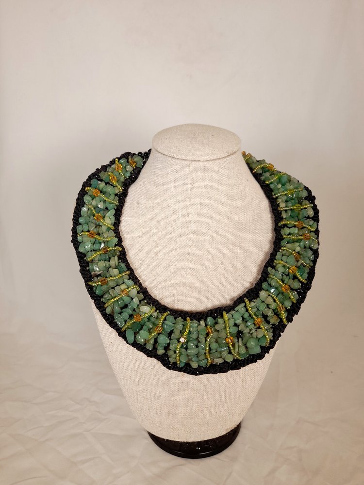 Abelindo Collier minéraux - vert