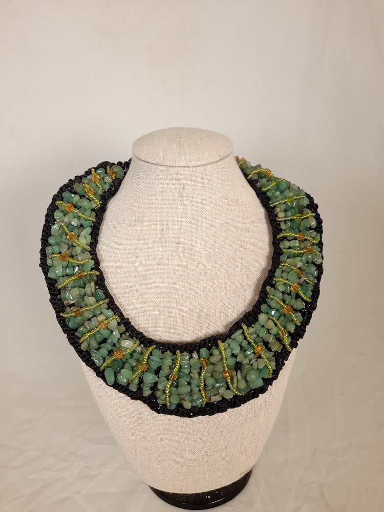 Abelindo Collier minéraux - vert