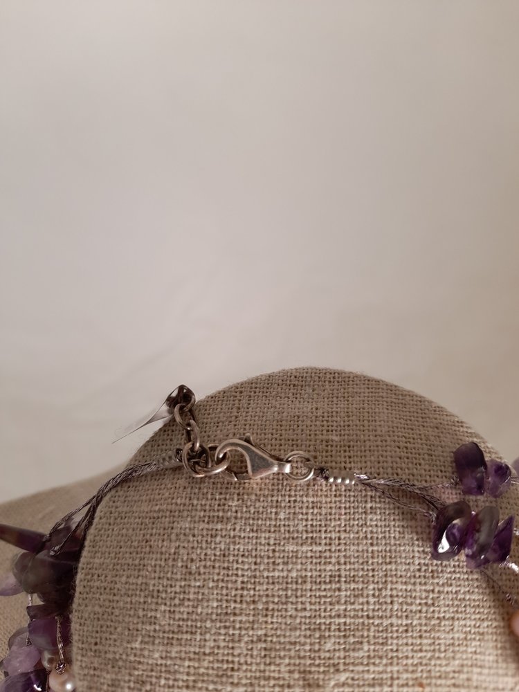 Abelindo Collier minéraux Améthyste