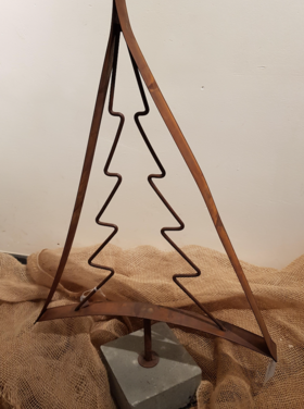 Art & Savoir Faire Sapin  pied béton S acier corten