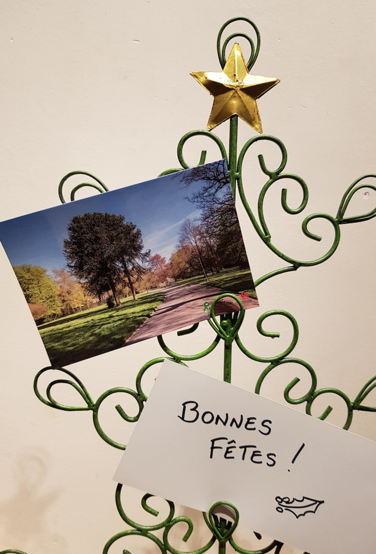 Dekoratief Arbre de Noël métal pour cartes de voeux