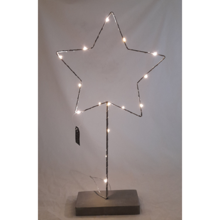 Joker Metal Star Base Silver Led L